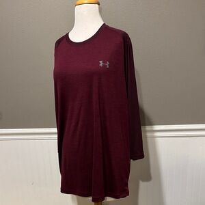 Under Armour Burgundy Crew Neck Shirt